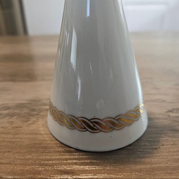 Vintage Lenox Caribee Ivory Golden Wreath Rope Design Pepper Mill Grinder MCM - Picture 2 of 14